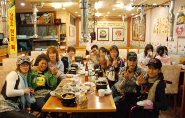 『石焼ビビンバ＆チヂミ』　たくさんの思い出が残るようにとご案内致したつもりでしたけど～お子様の評判はいかがでしたでしょうか?　ぜひ、もう一度ソウルでお会いできますように＾