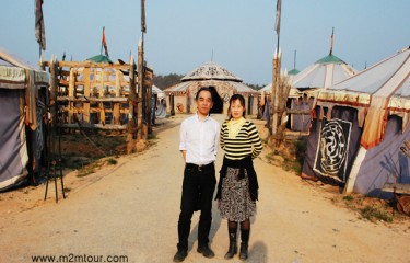 『ロケ地ツアー』　1泊2日間で総距離450KM、扶余ソドンヨオープンセット・宮南池・益山ドラマセット・安眠島(夕焼け鑑賞)太王四神記オープンセットなどなど大変お疲れ様で御座いました。