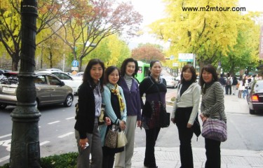 『三清洞』　素敵なお嬢様と秋の雰囲気、最高＾＾!正しく秋女と言いましょうか!?　次回は雪女になりましょうね。