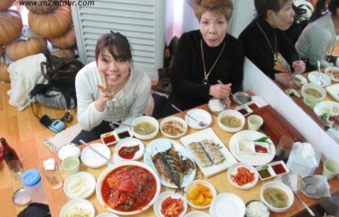 『済州島旅』　島たからこその海の幸、、太刀魚の定食、刺身、辛みそ和え、骨てんぷらなどなど、本当に美味しかったですね。『^^』y　未だにその味が忘れられないでしょう?!?